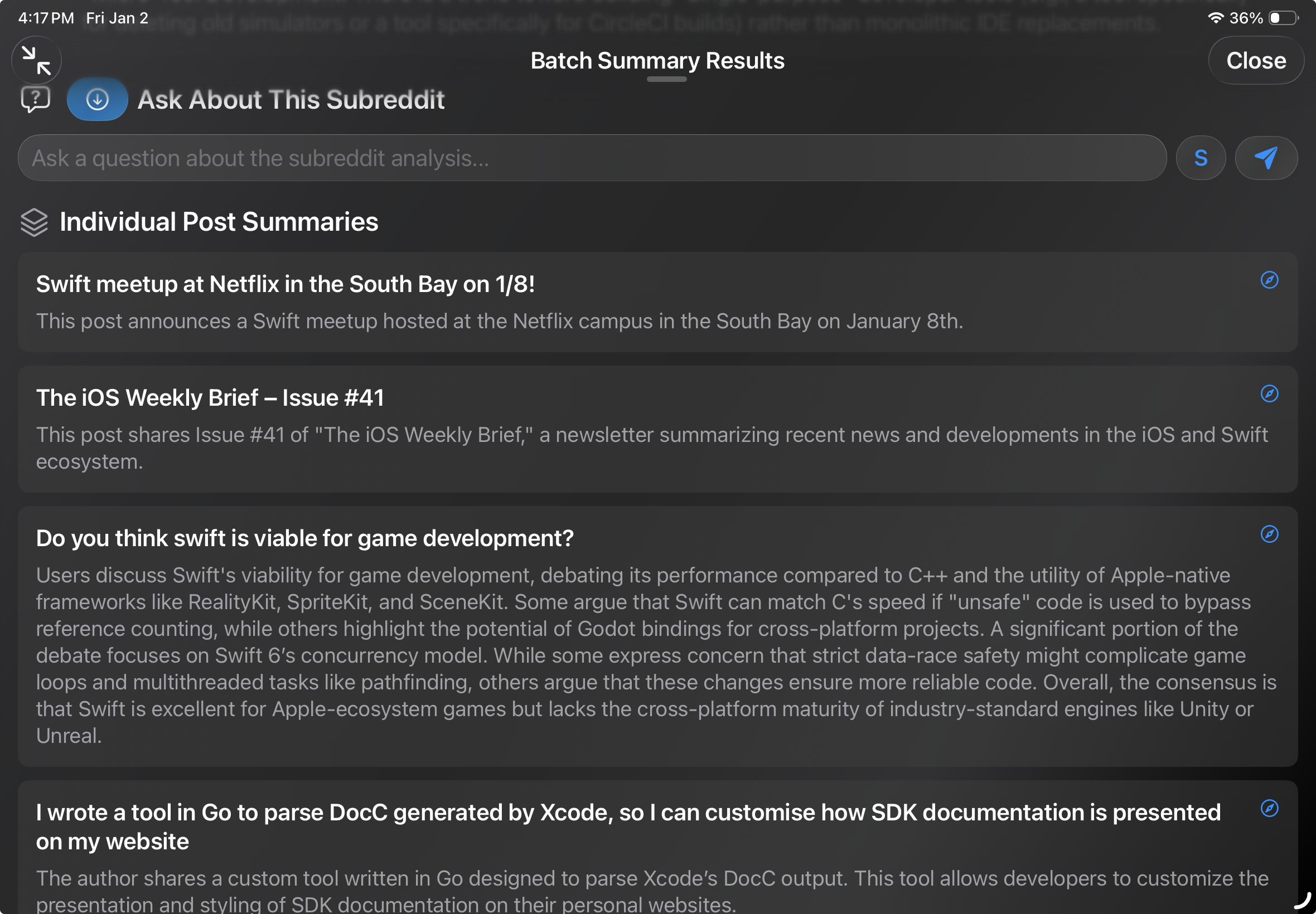 Batch Summarize - Overview